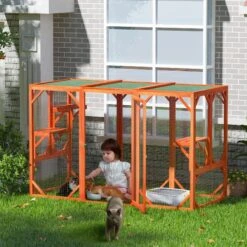 Coziwow Outdoor Wooden Cat Cage Playpen -Cat Supply Store 666030 PT2. AC SS1800 V1668457362