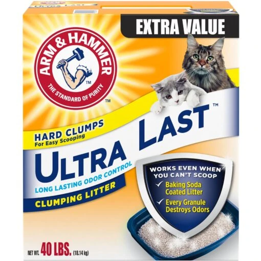 Arm & Hammer Litter Ultra Last Long Lasting Odor Control Clumping Clay Cat Litter -Cat Supply Store 67044 MAIN. AC SS1800 V1663797232