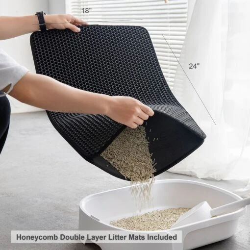 Hanamya Cat Litter Box With Scoop & Scratcher -Cat Supply Store 677142 PT2. AC SS1800 V1680728858