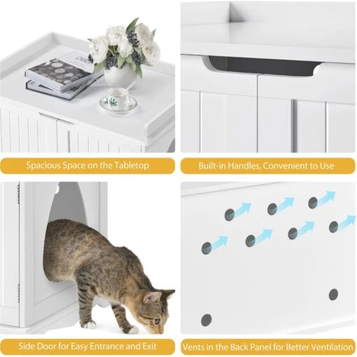 Yaheetech Litter Box Furniture Cat House -Cat Supply Store 677238 PT6. AC SS1800 V1687373959