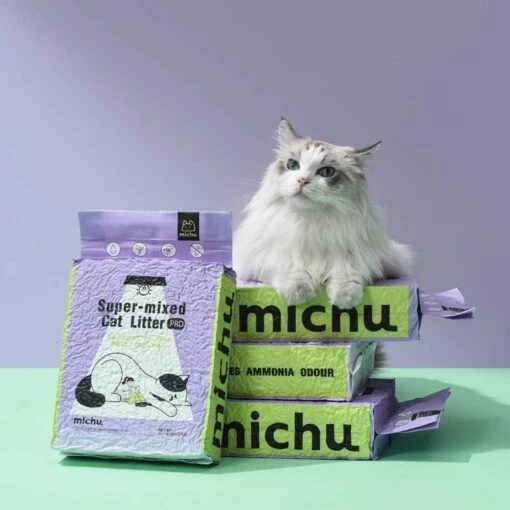 Michu Mixed Tofu Heavy Duty Flushable Kitty Litter, 5.5-lb Bag -Cat Supply Store 686270 PT1. AC SS1800 V1666839420