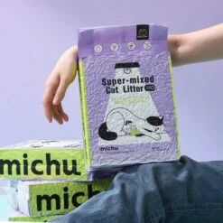 Michu Mixed Tofu Heavy Duty Flushable Kitty Litter, 5.5-lb Bag -Cat Supply Store 686270 PT5. AC SS1800 V1666839513