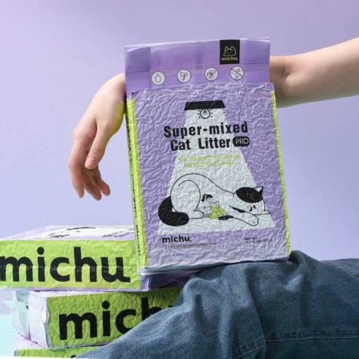 Michu Mixed Tofu Heavy Duty Flushable Kitty Litter, 5.5-lb Bag -Cat Supply Store 686270 PT5. AC SS1800 V1666839513