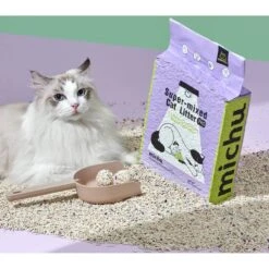 Michu Mixed Tofu Heavy Duty Flushable Kitty Litter, 5.5-lb Bag -Cat Supply Store 686270 PT6. AC SS1800 V1666839381