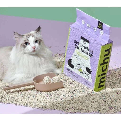 Michu Mixed Tofu Heavy Duty Flushable Kitty Litter, 5.5-lb Bag -Cat Supply Store 686270 PT6. AC SS1800 V1666839381