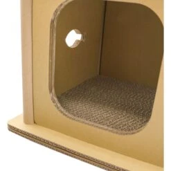 Petique Feline Villa Cat House, Tan -Cat Supply Store 688390 PT4. AC SS1800 V1666652652