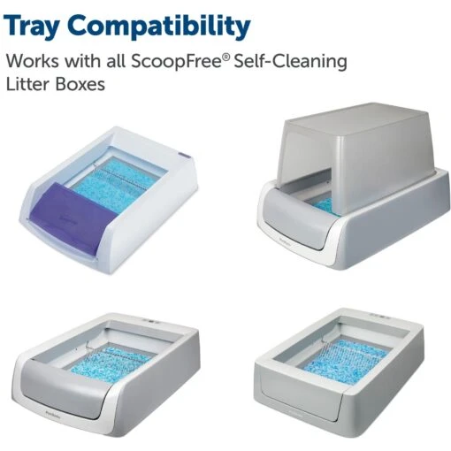 PetSafe ScoopFree Premium Crystal Litter 2-Pack & PetSafe ScoopFree Complete Reusable Litter Tray -Cat Supply Store 694158 PT8. AC SS1800 V1668549457