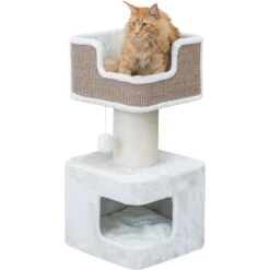 TRIXIE Ava Cat Scratching Post, XX-Large, Brown/White -Cat Supply Store 701422 PT2. AC SS1800 V1668544964