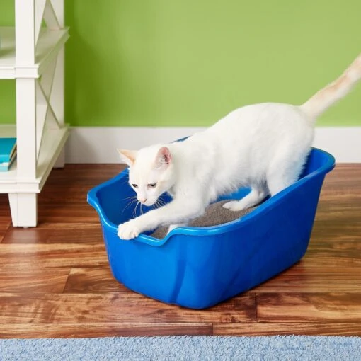 Van Ness High Sides Cat Litter Pan, Blue -Cat Supply Store 70442 MAIN. AC SS1800 V1565284327