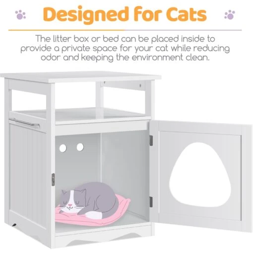 Yaheetech Box Furniture With Open Shelf Cat Litter Box -Cat Supply Store 705174 PT4. AC SS1800 V1687373904