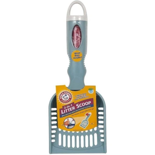 Arm & Hammer Deluxe 2-In-1 Litter Scoop With Waste Bags, Color Varies -Cat Supply Store 70703. AC SS1800 V1460478784