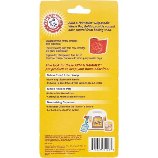 Arm & Hammer Litter Scoop Waste Bag Refills -Cat Supply Store 70708 PT1. AC SS1800 V1518450995