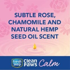 Fresh Step Clean Paws Calm Low Tracking Rose & Chamomile Scented Clumping Cat Litter -Cat Supply Store 712422 PT1. AC SS1800 V1694465598