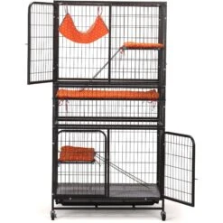 Coziwow 3-Door Heavy Duty Cat Cage Playpen With Wheels -Cat Supply Store 712878 PT3. AC SS1800 V1681936500