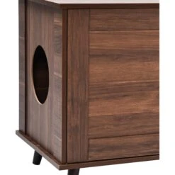 Sam's Pets Becky Box Enclosure End Table Cat Litter, Brown, Medium -Cat Supply Store 713035 PT2. AC SS1800 V1669239519