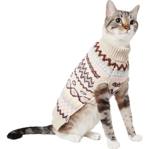 Frisco Sherpa Lined Fairisle Dog & Cat Sweater -Cat Supply Store 718422 MAIN. AC SS1800 V1692380243