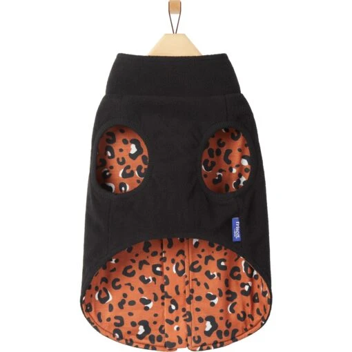 Frisco Light Weight Leopard Print Lined Fleece Dog & Cat Vest -Cat Supply Store 720694 PT4. AC SS1800 V1692978494