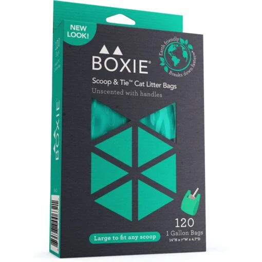 Boxiecat Scoop & Tie Cat Litter Waste Bag, 120 Count -Cat Supply Store 732278 MAIN. AC SS1800 V1673451314