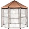 Win World Pet Gazebo Dog Kennel, Earth Taupe, 8-ft -Cat Supply Store 732814 MAIN. AC SS1800 V1670529236