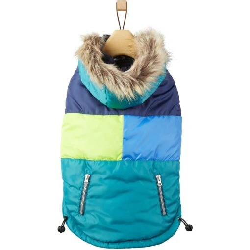 Frisco Heavy Weight Urban City Colorblock Dog & Cat Parka With Sherpa Lining -Cat Supply Store 742262 PT3. AC SS1800 V1693234040