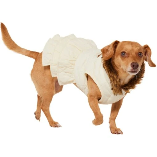 Frisco Medium Weight Quilted Ruffle Tiered Dog & Cat Dress -Cat Supply Store 744262 PT2. AC SS1800 V1703194436