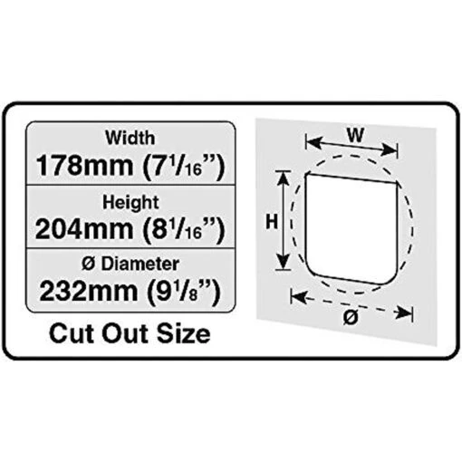 Cat Mate Elite Super Selective Microchip & I.D. Disc Cat Flap -Cat Supply Store 75295 PT1. AC SS1800 V1488504031