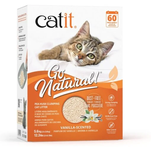 Catit Go Natural Pea Husk Clumping Cat Litter, Natural, 12.3-lb Bag -Cat Supply Store 756054 MAIN. AC SS1800 V1673625868