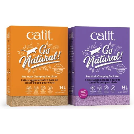 Catit Go Natural Pea Husk Clumping Cat Litter, Natural, 12.3-lb Bag -Cat Supply Store 756054 PT1. AC SS1800 V1673625868