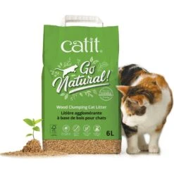 Catit Go Natural Wood Clumping Cat Litter, 6.4-lb Bag -Cat Supply Store 756086 PT2. AC SS1800 V1673625871