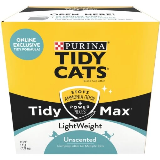 Tidy Max Lightweight Unscented Cat Litter, 17-lb Box -Cat Supply Store 756574 MAIN. AC SS1800 V1699371199