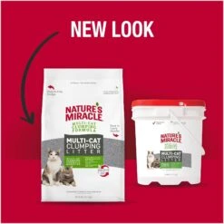 Nature's Miracle Multi-Cat Clumping Clay Cat Litter, 40-lb Bag -Cat Supply Store 767550 PT4. AC SS1800 V1675712664