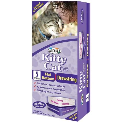 Alfa Pet Kitty Cat Flat-Bottom Litter Box Liners - Extra Giant -Cat Supply Store 774766 MAIN. AC SS1800 V1676580780