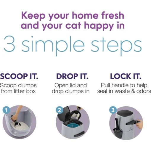 Litter Genie Plus Cat Litter Disposal System -Cat Supply Store 780782 PT4. AC SS1800 V1684608356