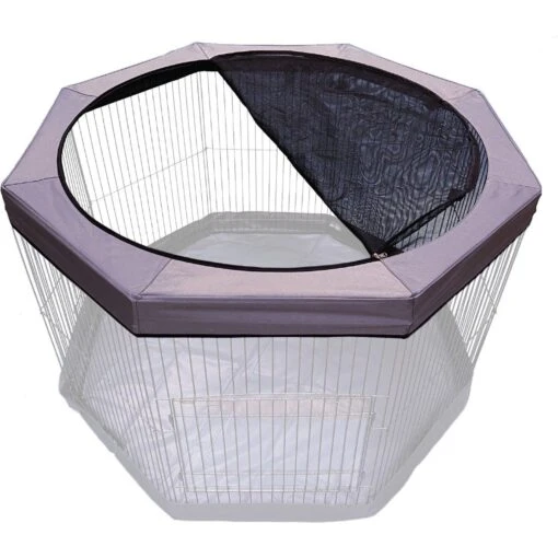 Marshall Skylight Cat & Small-Pet Playpen Cover, Gray, Medium -Cat Supply Store 794398 MAIN. AC SS1800 V1681224866