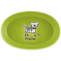 PetRageous Designs Silly Kitty Oval Ceramic Cat Bowl -Cat Supply Store 80017 PT7. AC SS1800 V1540302734