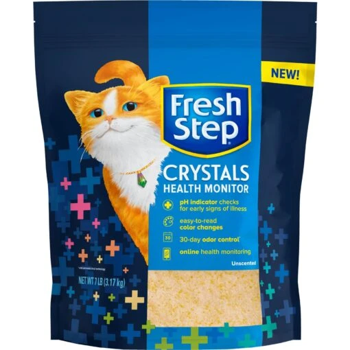 Fresh Step Crystals Health Monitor Unscented Cat Litter -Cat Supply Store 802390 PT6. AC SS1800 V1694458944