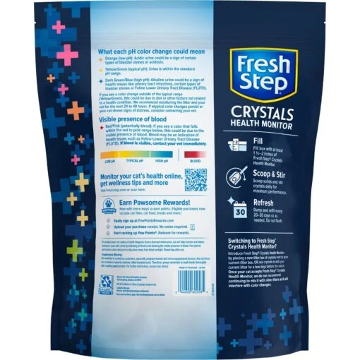 Fresh Step Crystals Health Monitor Unscented Cat Litter -Cat Supply Store 802390 PT7. AC SS1800 V1694464215