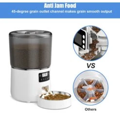 Bueteka Smart Feed Automatic Programmable Anti-Jamming Food Design Timed Cat Feeder, 4-lit -Cat Supply Store 815886 PT2. AC SS1800 V1685650081