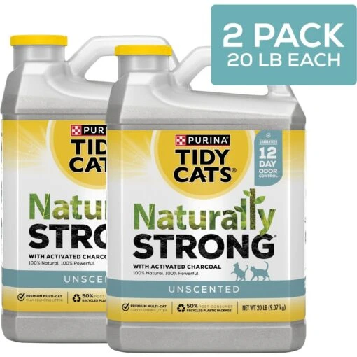 Tidy Cats Naturally Strong Clumping Clay Multi Cat Litter -Cat Supply Store 838878 PT1. AC SS1800 V1700859138