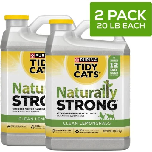 Tidy Cats Naturally Strong Clean Lemongrass Scented Clumping Clay Cat Litter -Cat Supply Store 838894 PT1. AC SS1800 V1700859129