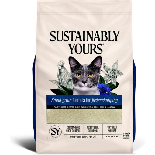 Sustainably Yours Multi-Cat Plus Natural Cat Litter, 10-lb Bag -Cat Supply Store 864526 MAIN. AC SS1800 V1686249430