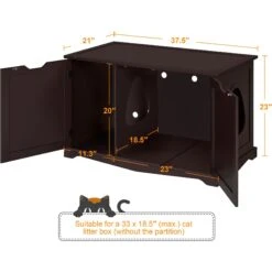 Yaheetech Cat Litter Box Enclosure -Cat Supply Store 871886 PT2. AC SS1800 V1686246229