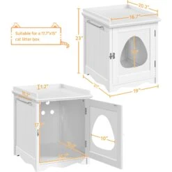 Yaheetech Indoor Cat Litter Box Enclosure -Cat Supply Store 871918 PT3. AC SS1800 V1686249442