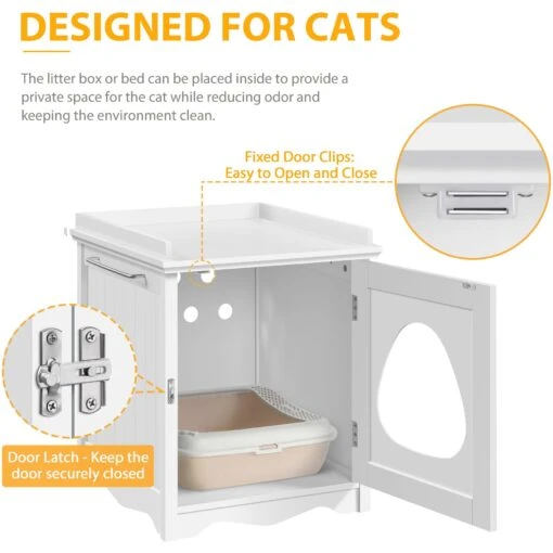 Yaheetech Indoor Cat Litter Box Enclosure -Cat Supply Store 871918 PT5. AC SS1800 V1686250365