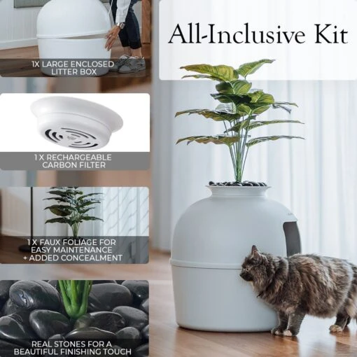 Bundle & Bliss Secret Litter Box Hidden Cat Litter Box Plant -Cat Supply Store 897430 PT4. AC SS1800 V1687885967