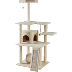 Frisco 62-in Faux Fur Cat Tree & Condo -Cat Supply Store 92259 PT5. AC SS1800 V1584453065