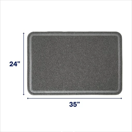 Frisco High Sided Cat Litter Box, Extra Large & Frisco Rectangular Cat Litter Mat -Cat Supply Store 933398 PT7. AC SS1800 V1692305571