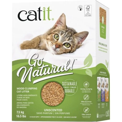 Catit Natural Wood Clumping Cat Litter -Cat Supply Store 936814 MAIN. AC SS1800 V1692045557