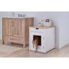 TRINITY 20-in Enclosure End Table With Drawer Cat Litter Box, White, Small -Cat Supply Store 940742 MAIN. AC SS1800 V1692300285