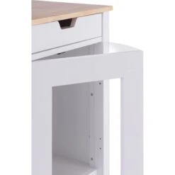 TRINITY 20-in Enclosure End Table With Drawer Cat Litter Box, White, Small -Cat Supply Store 940742 PT8. AC SS1800 V1692302264